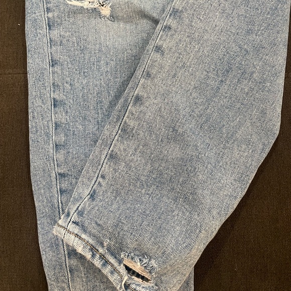 Old Navy button up distressed size 0 high rise straight leg - Picture 8 of 9